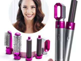 Piastra per capelli professionale 5 in 1 arricciacapelli set di accessori