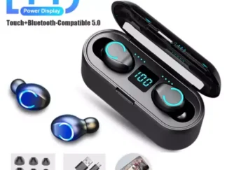 CUFFIE BLUETOOTH 5.0 AURICOLARI HUAWEI-SAMSUNG-APPLE-IPHONE-XIAOMI POWERBANK