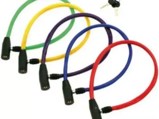 LUCCHETTO ANTIFURTO CATENA  BICICLETTA RIVESTITO ANTI TAGLIO BICI CON 2 CHIAVI