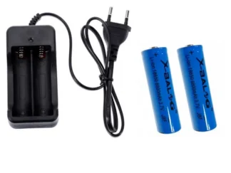 CARICABATTERIE 2 SLOT CARICATORE DA MURO +2 BATTERIE RICARICABILI OMAGGIO