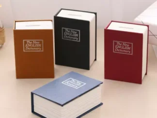 CASSAFORTE CASSETTA DI SICUREZZA PORTAVALORE LIBRO DIZIONARIO 2 CHIAVI 11X8X4 CM