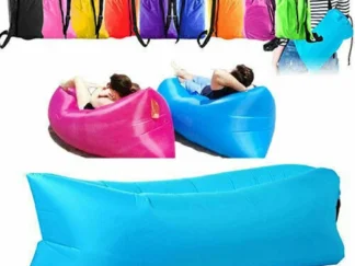 LETTINO GONFIABILE MARE NUOVO SACCO DIVANO BANANA LETTO AD ARIA SOFA MATERASSO