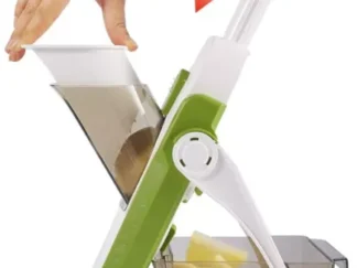 AFFETTATRICE AFFETTA VERDURE FRUTTA MANUALE TAGLIA PATATE CIPOLLE REGOLABILE