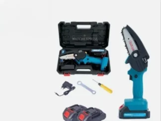 MINI MOTOSEGA Con Valigetta 2 Batterie 48V 4" Elettrosega Tagliarami + OMAGGIO