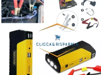 JUMP STARTER AVVIATORE AUTO FURGONE BATTERIA EMERGENZA BOOSTER CARICABATTERIA