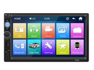 AUTORADIO 2 DIN 7 POLLICI STEREO AUTO WIFI CHIAMATA VOCALE USB BLUETOOTH RADIO