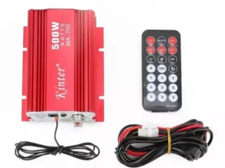 Amplificatore Audio 500W Compatto USB/AUX/FM per Auto, Moto e Casa Alta Potenza